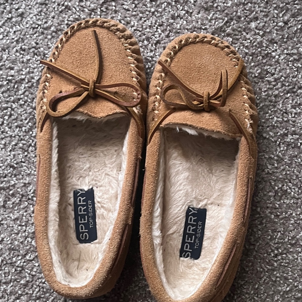 Sperry Brown Moccasin Slippers